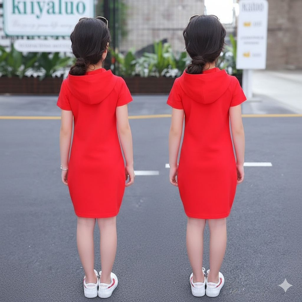 Little Trendsetter Hoodie Dress